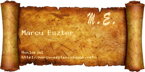 Marcu Eszter névjegykártya